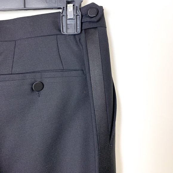 Burberry London black english fit wool tuxedo pants 48R - Picture 5 of 8